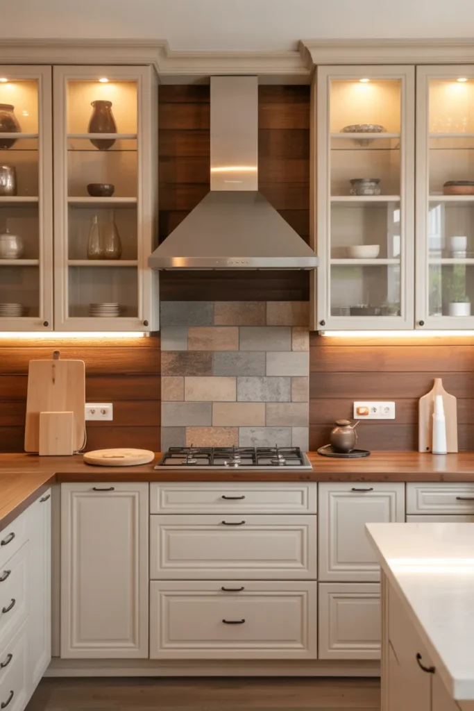 Mixed Material Backsplash