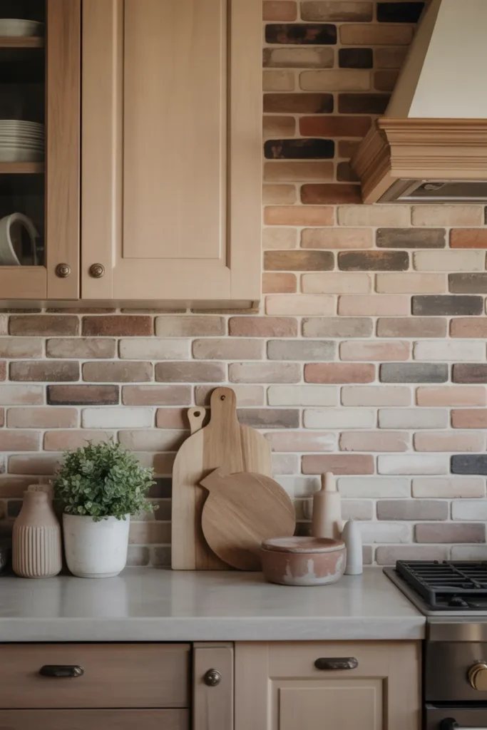 Mixed Neutral Brick for Subtle Rustic Charm