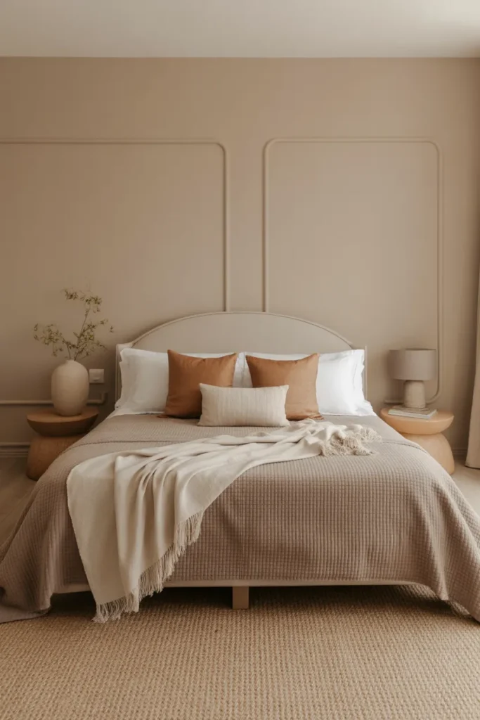 Modern Bedroom with Neutral Earth Tones