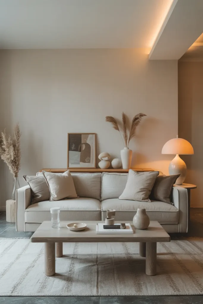 Modern Living Room with Balanced Simplicity