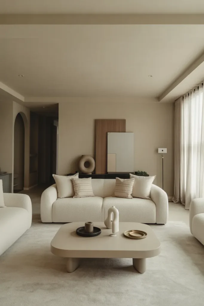 Modern Living Room with Low-Profile Furniture