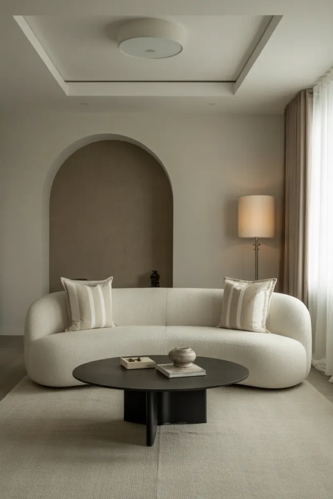 Modern Living Room with Statement Sofa