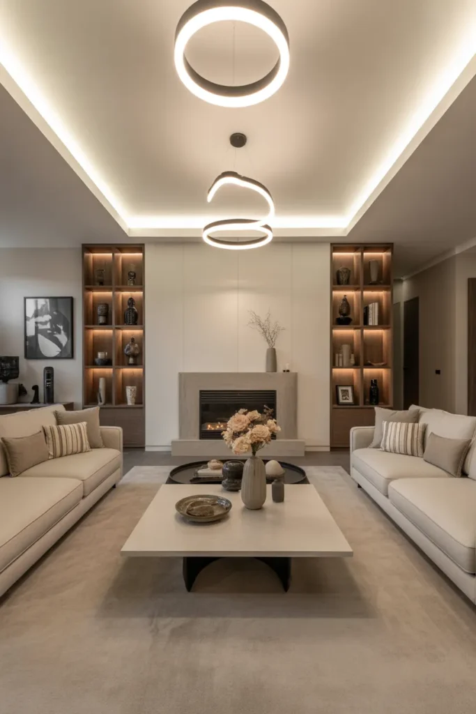 Modern Living Room with Symmetrical Layout