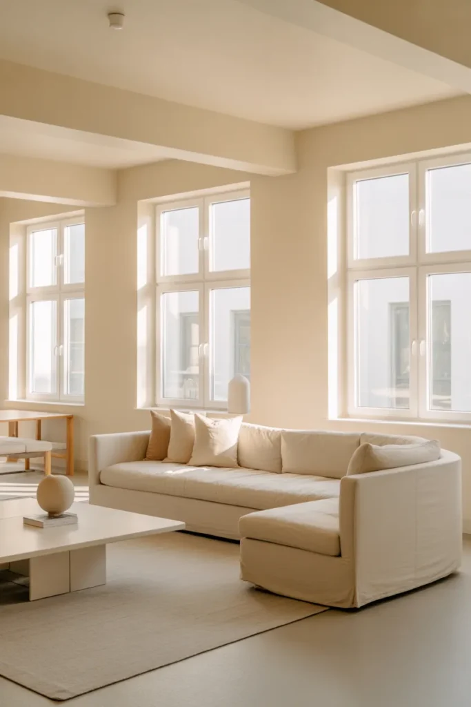 Modern Minimalist Living Room With Neutral Elegance