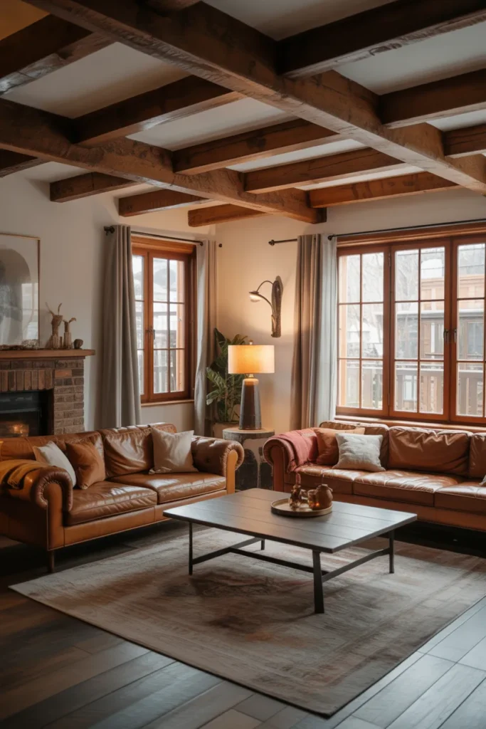 Modern Rustic Cozy Living Room