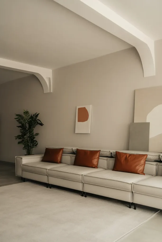 Modern Sectional Sofa with Low Profile