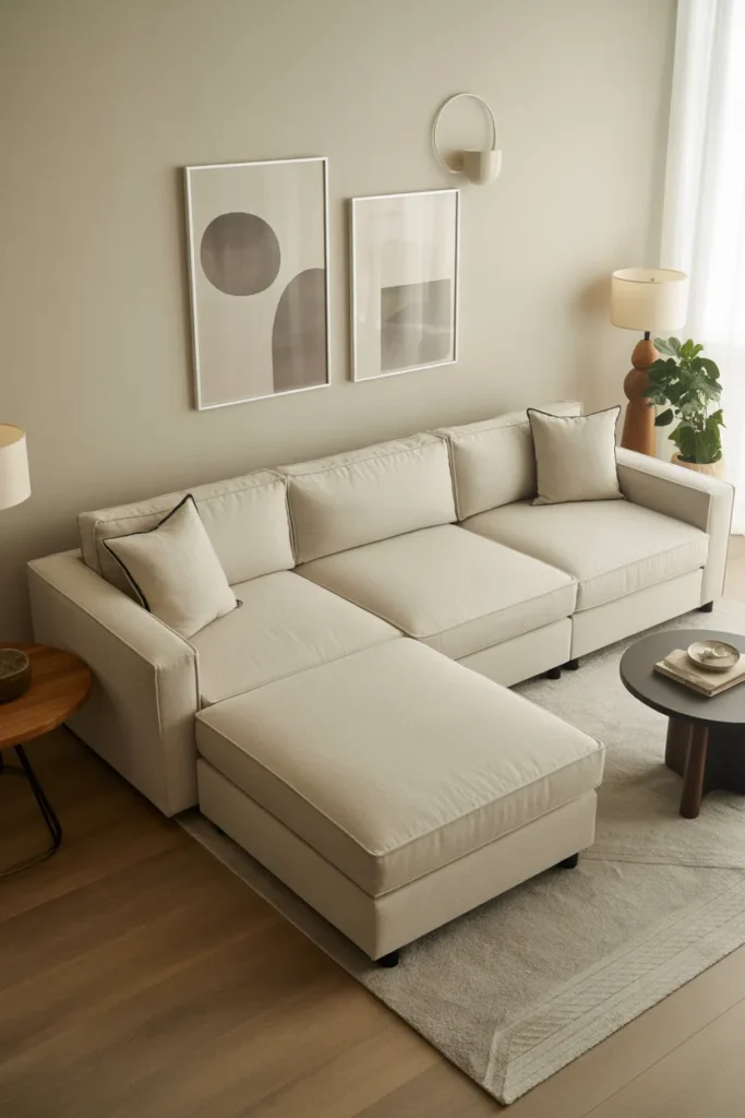 Modular Sofa with Customizable Layout