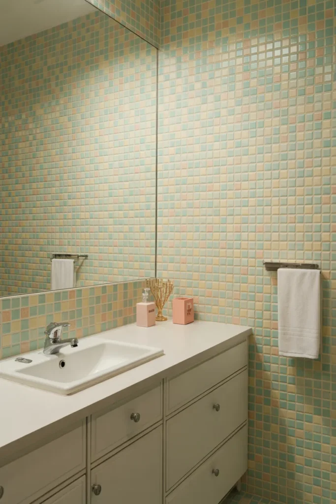 Multi-Color Tile Mosaic for Maximum Energy