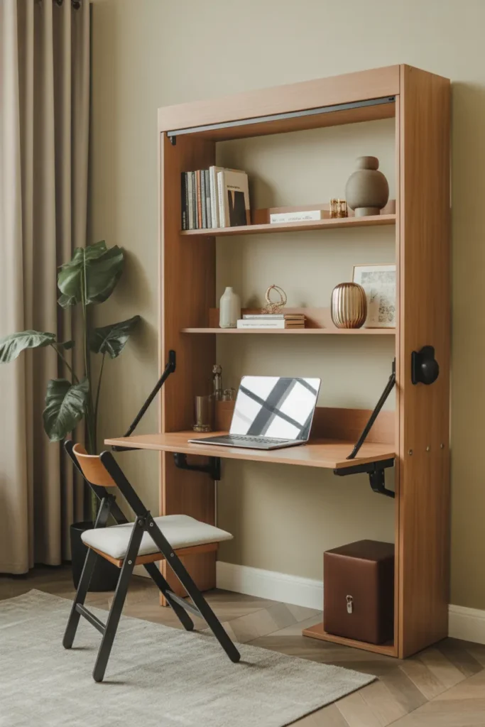 Murphy Desk with Fold-Down Seating