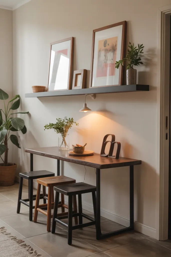 Narrow Console-Style Dining Table