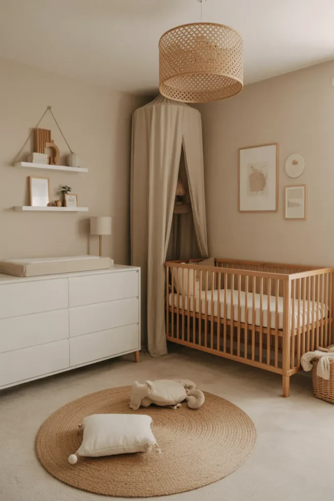 Neutral Beige and White Nursery