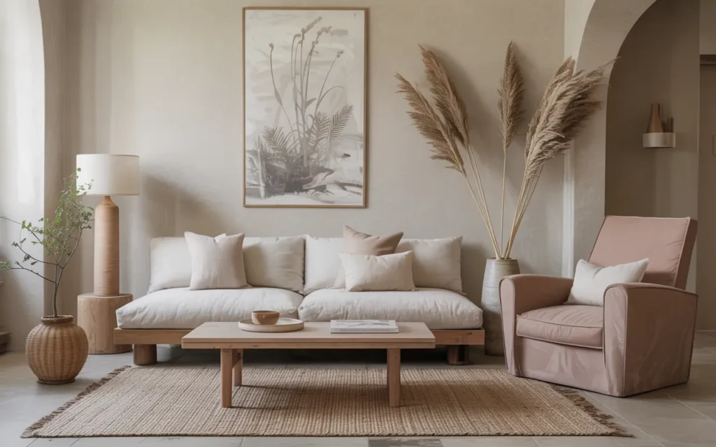 Neutral Palette with Statement Furniture.