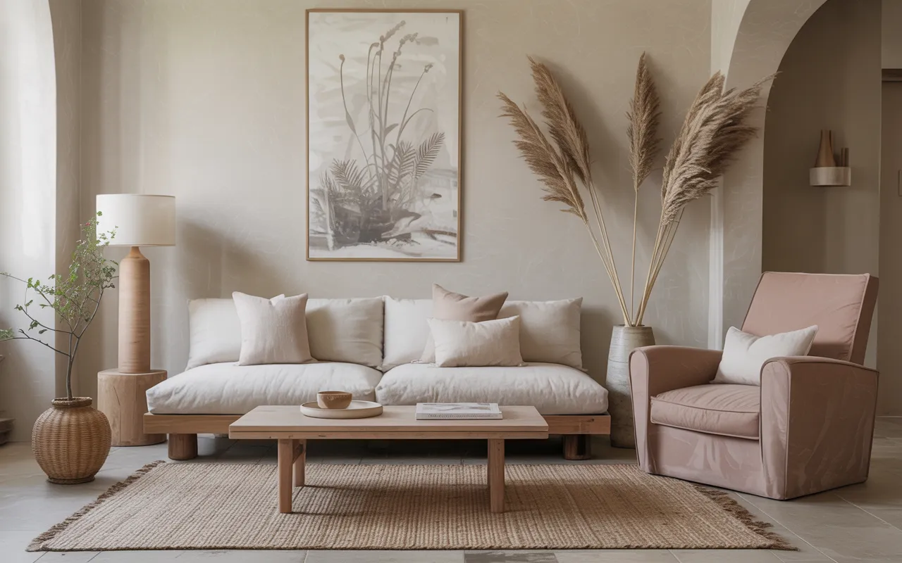 Neutral Palette with Statement Furniture.