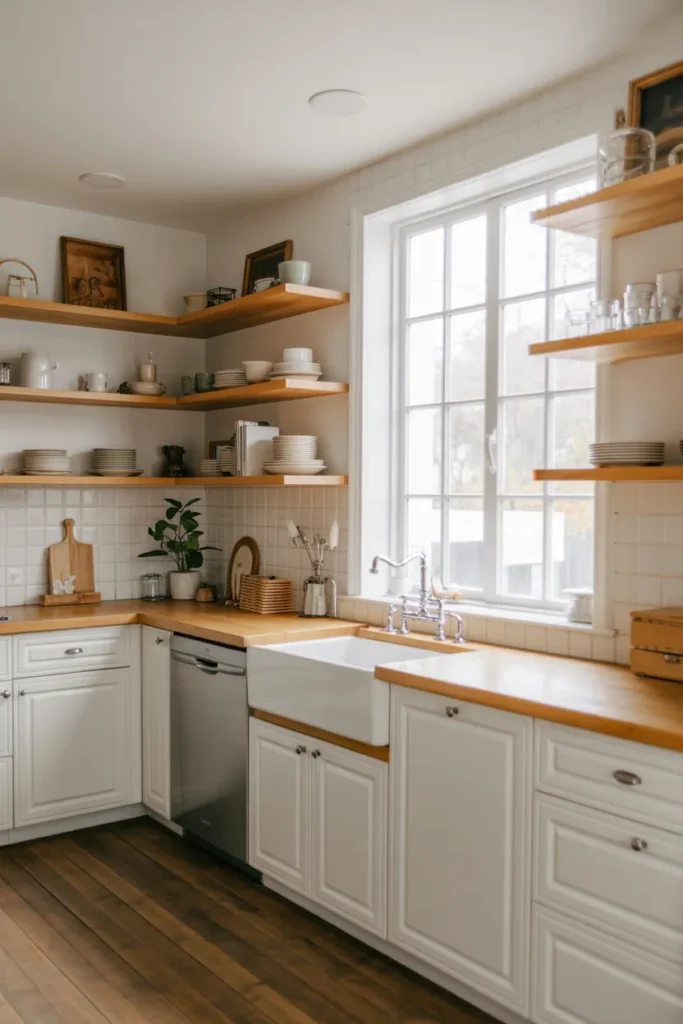 Open Shelving Layout for Airy Appeal