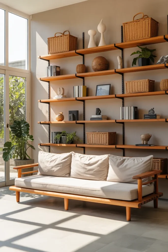 Open Shelving with Curated Accessories