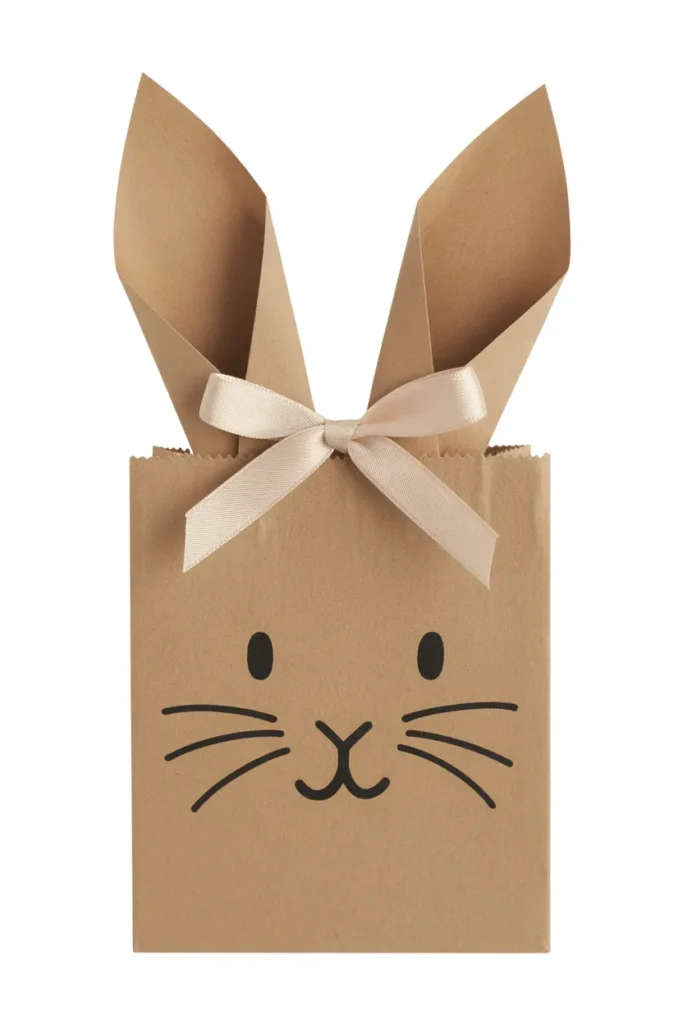 Paper Bag Bunny with Folded Ears