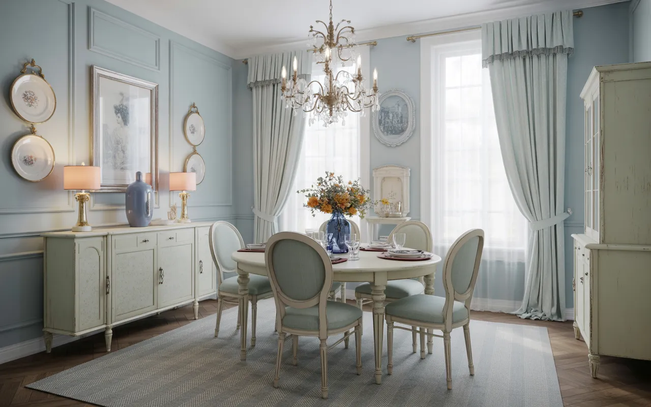 Pastel Color Schemes with Vintage Details,