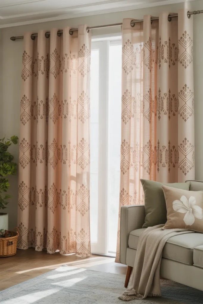 Patterned Curtains for Personality