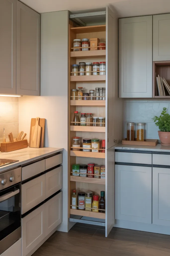 Pull-Out Pantry for Narrow Spaces
