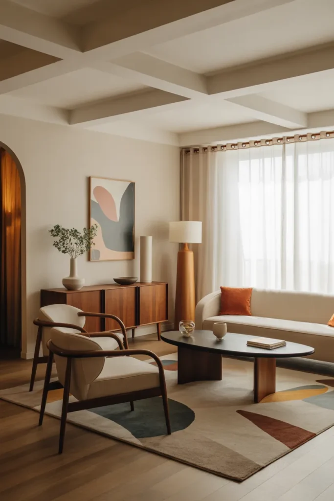 Retro Shapes with Modern Elegance