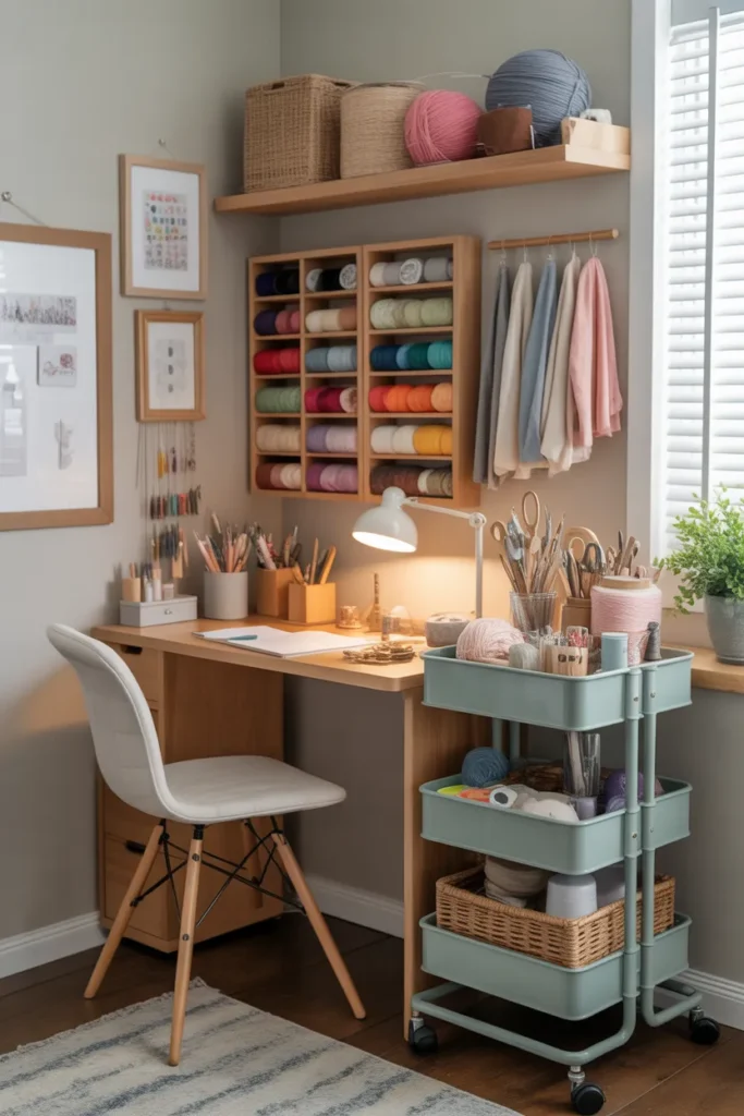 Rolling Cart Organization