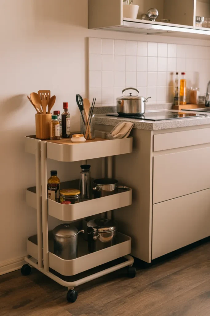 Rolling Cart for Flexible Storage