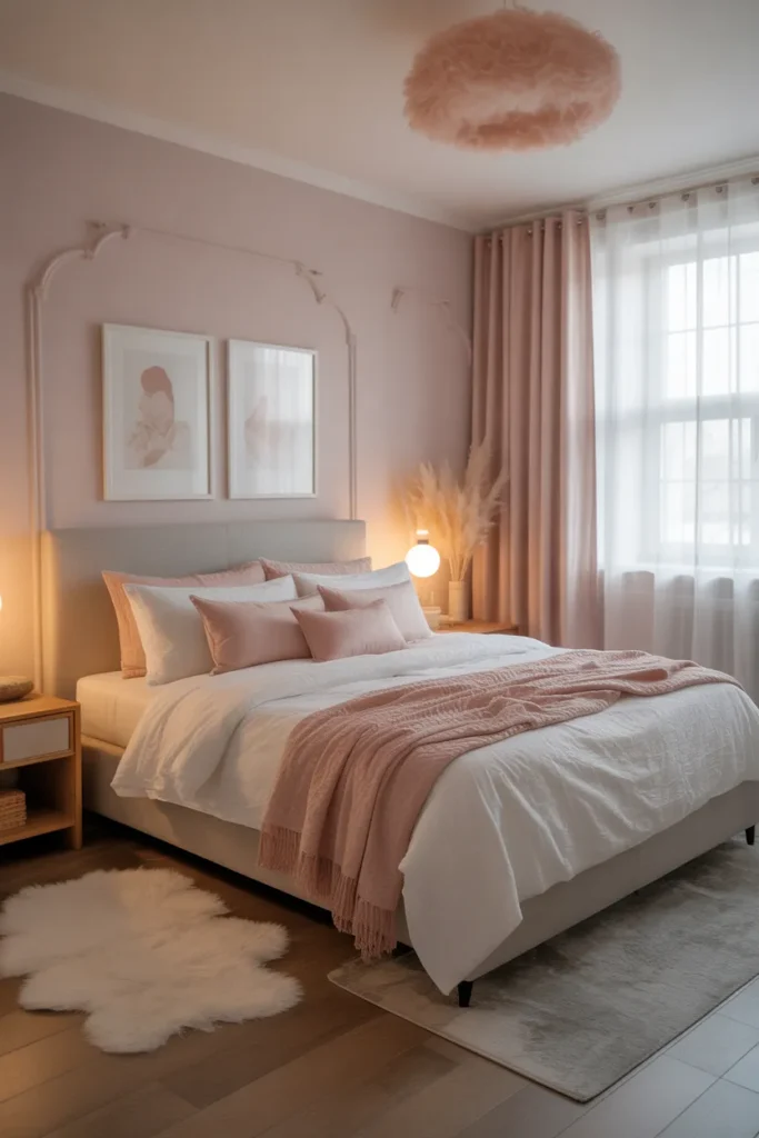 Romantic Bedroom With Soft Pastel Accents