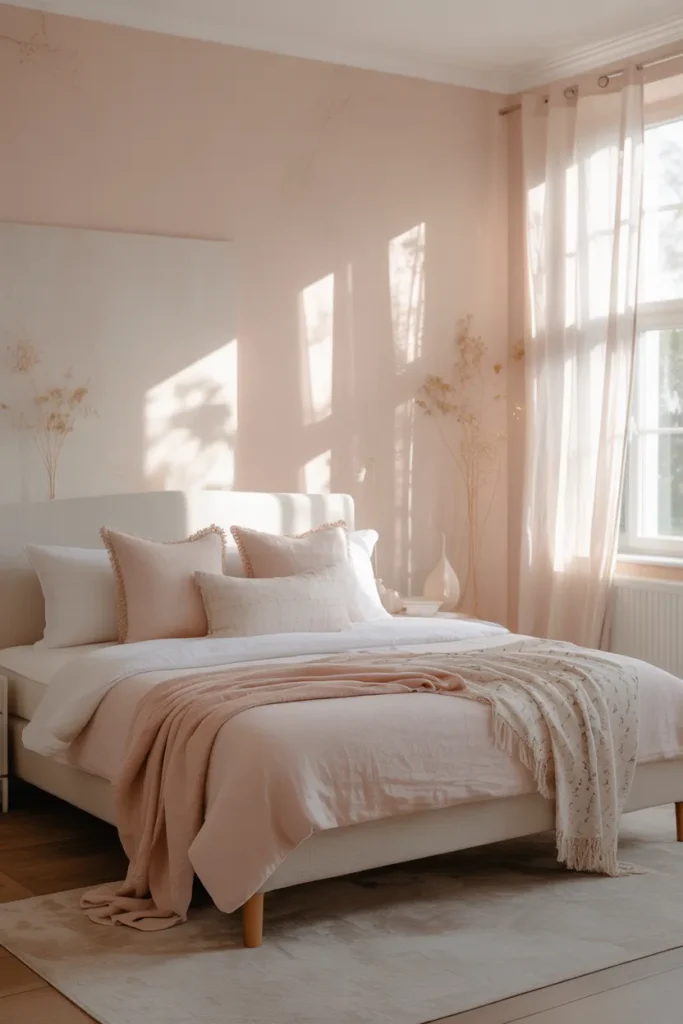 Romantic Bedroom With Soft Pastels