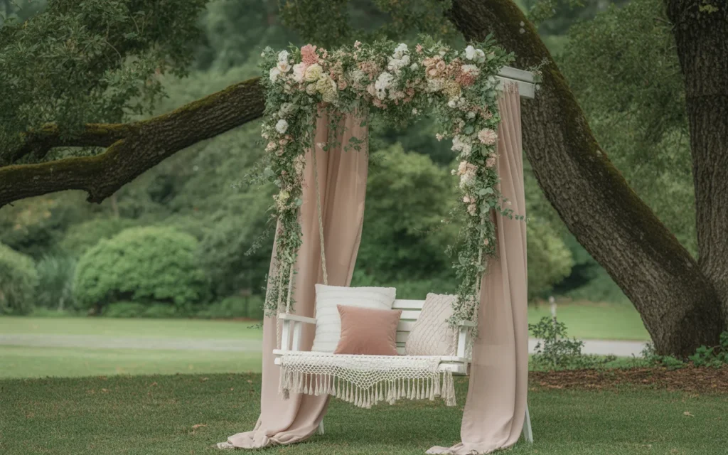 Romantic Garden Swing Seating,