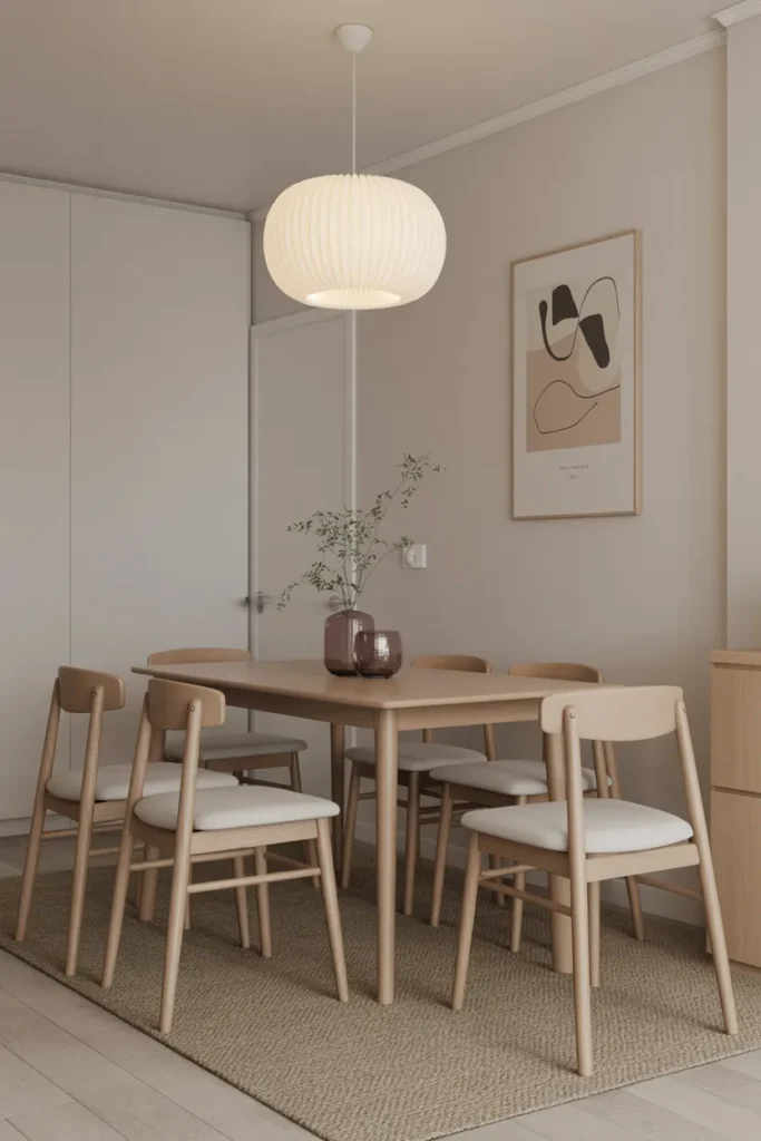Scandinavian-Inspired Compact Dining