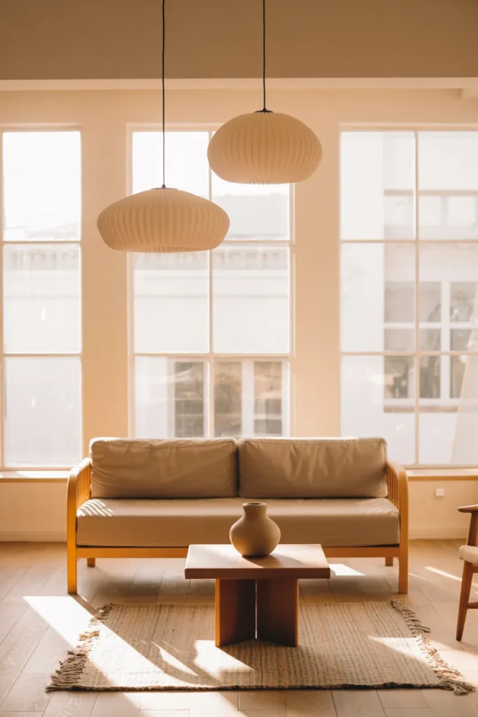 Scandinavian-Inspired Lighting and Minimal Decor