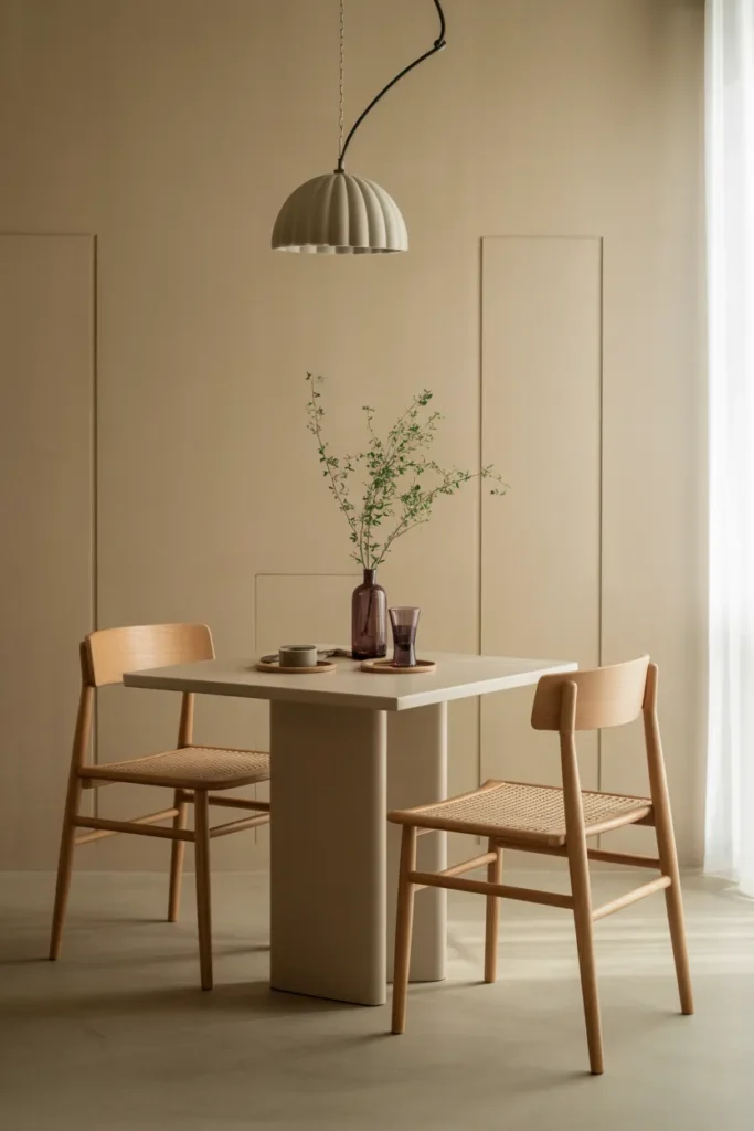Slim Dining Chairs with Open Backs
