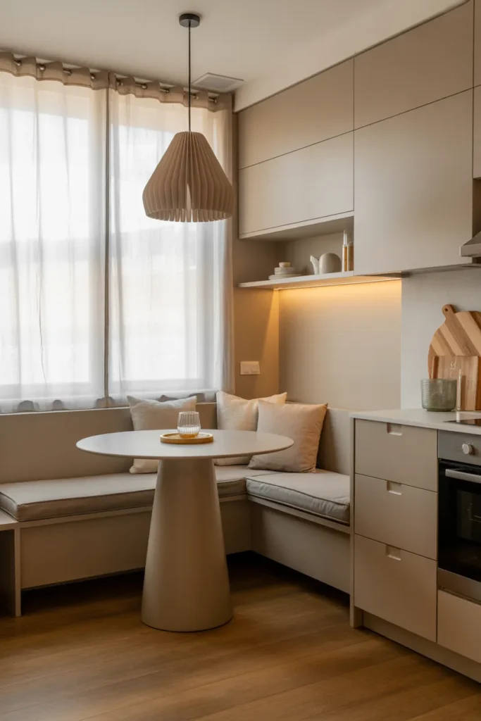 Small Kitchen with Cozy Nook Seating