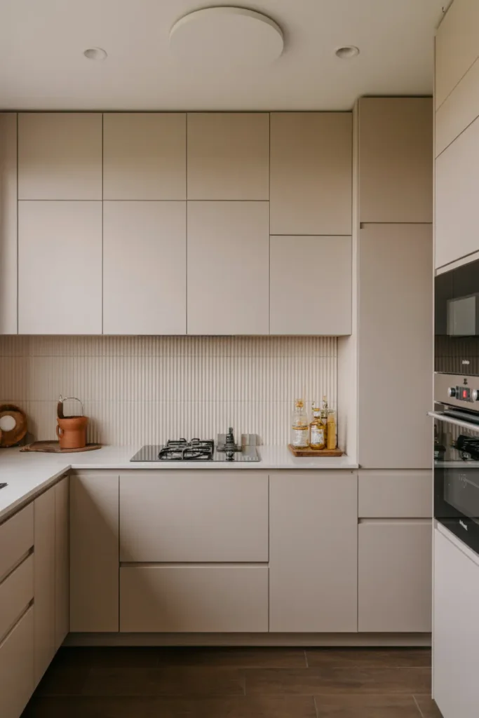 Small Kitchen with Floor-to-Ceiling Cabinets
