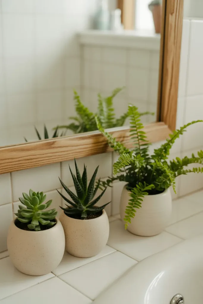 Small Potted Plants for Freshness