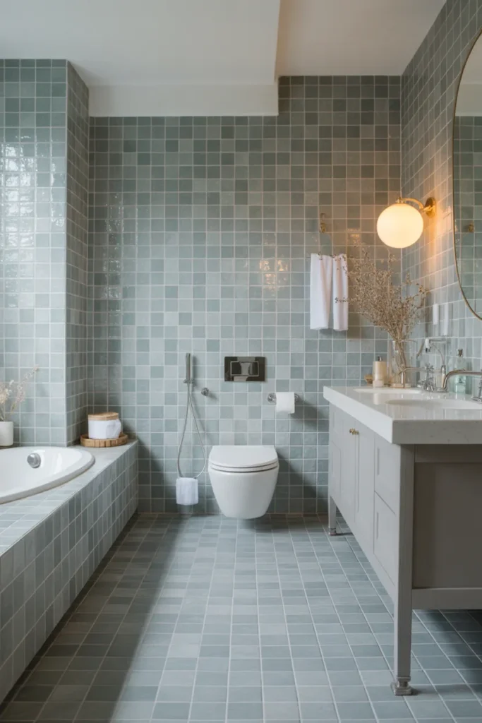Soft Gray Porcelain Tiles