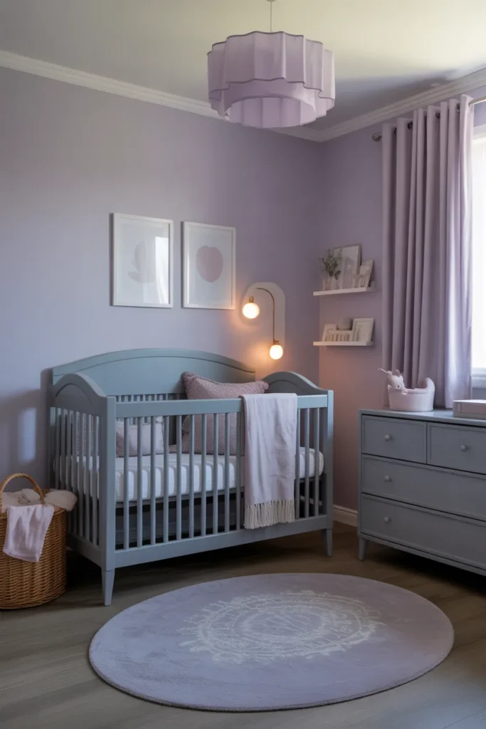 Soft Lavender and Gray Nursery