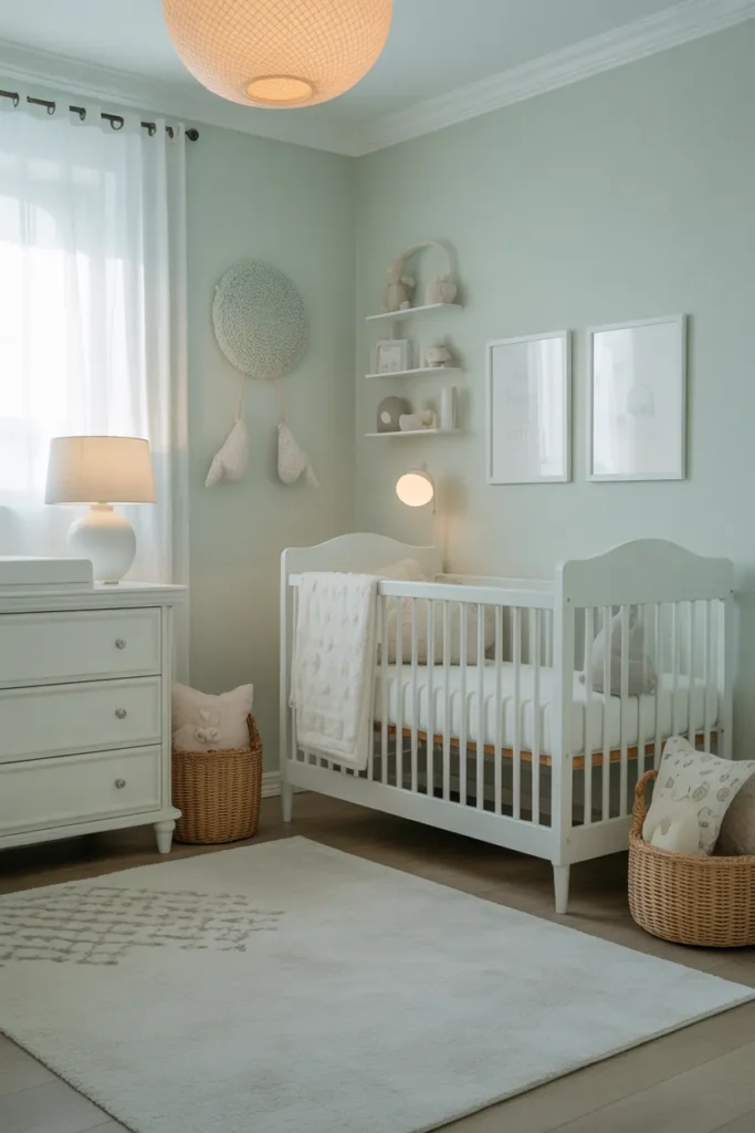 Soft Mint and White Nursery