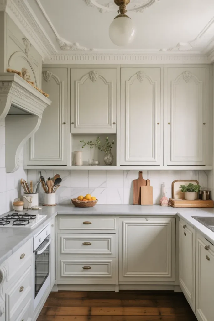 Soft Pastel Victorian Kitchen
