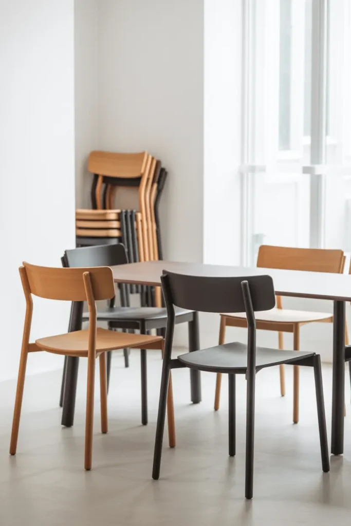 Stackable or Foldable Chairs