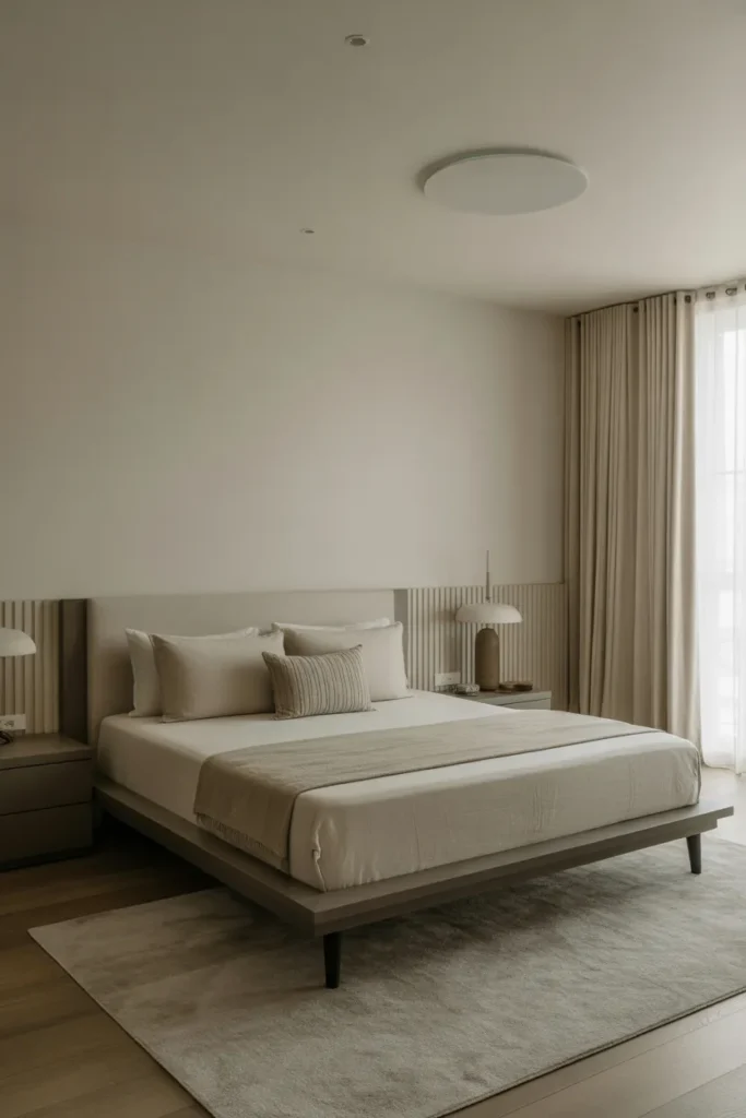 Stylish Bedroom with Low-Profile Furniture