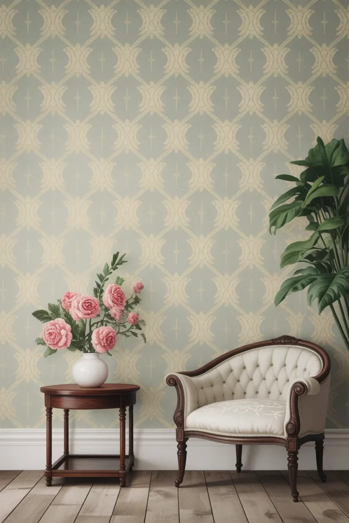 Subtle Wallpaper with Classic Motifs