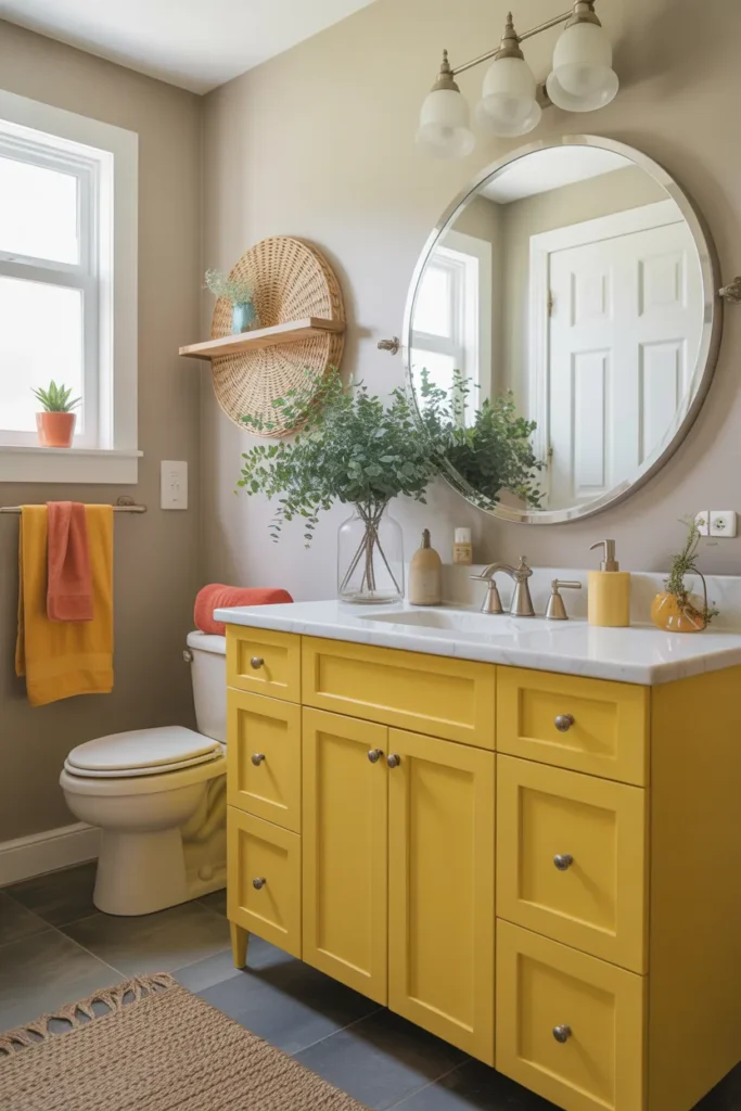 Sunshine Yellow Cabinets