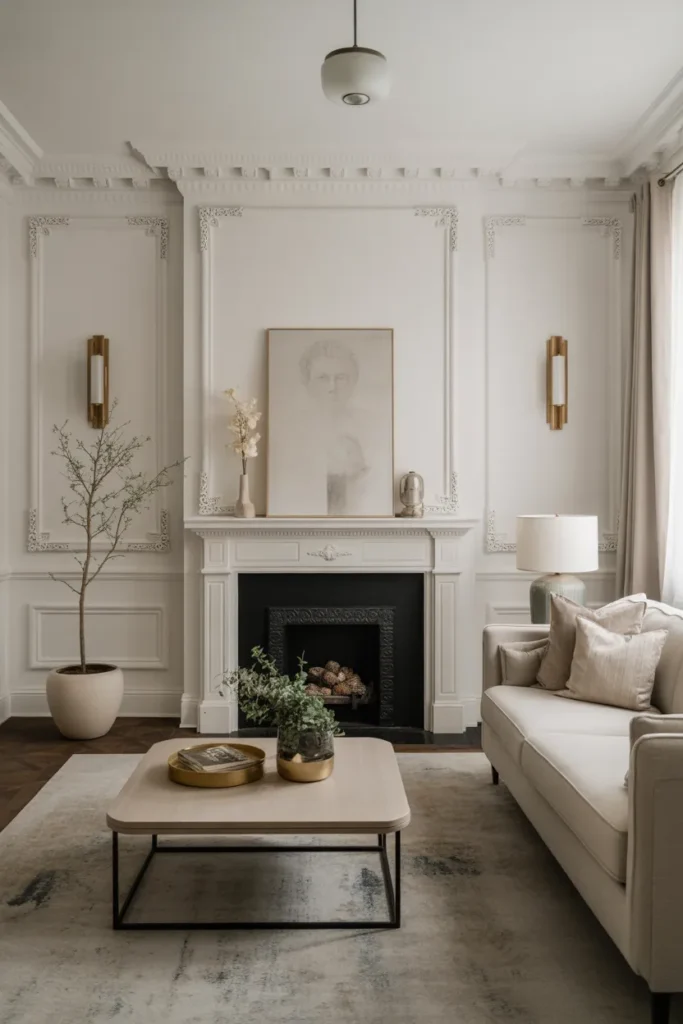 Timeless Living Room with Classic Details