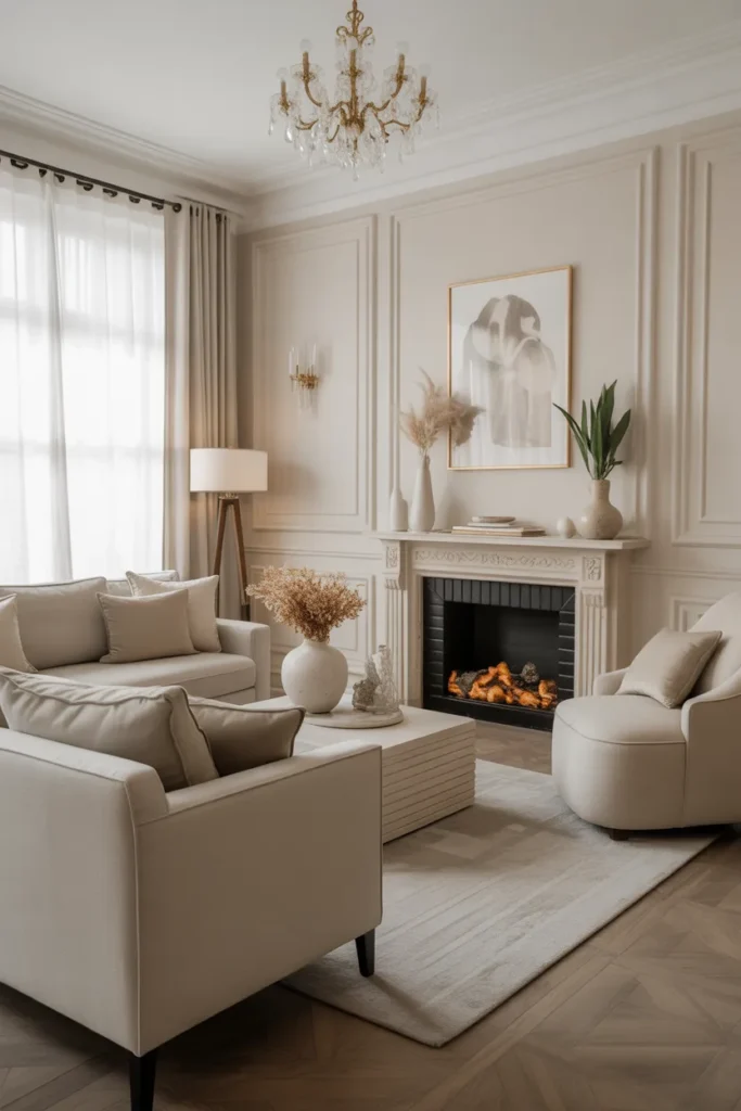 Timeless Living Room with Soft Neutral Palette