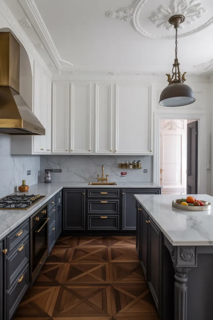Two-Tone Victorian Kitchen