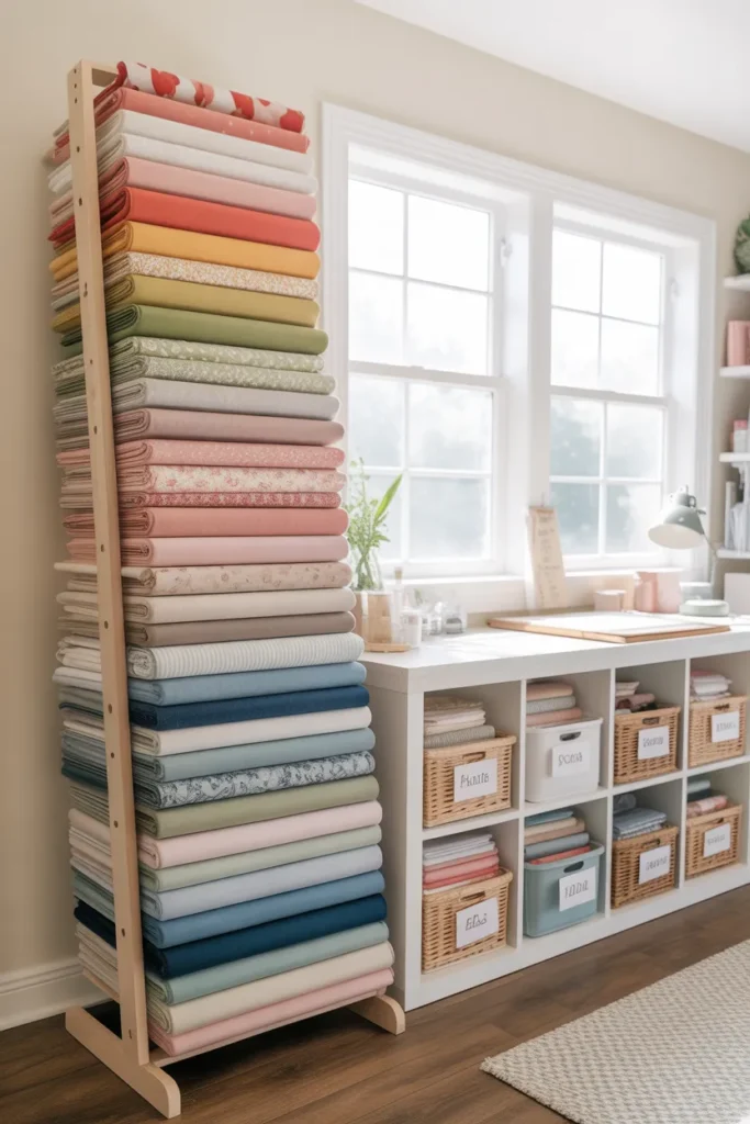Vertical Fabric Storage Rack