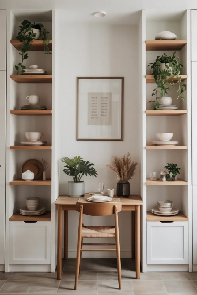 Vertical Storage with Open Shelving