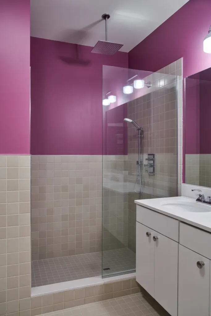 Vibrant Purple Accent Wall