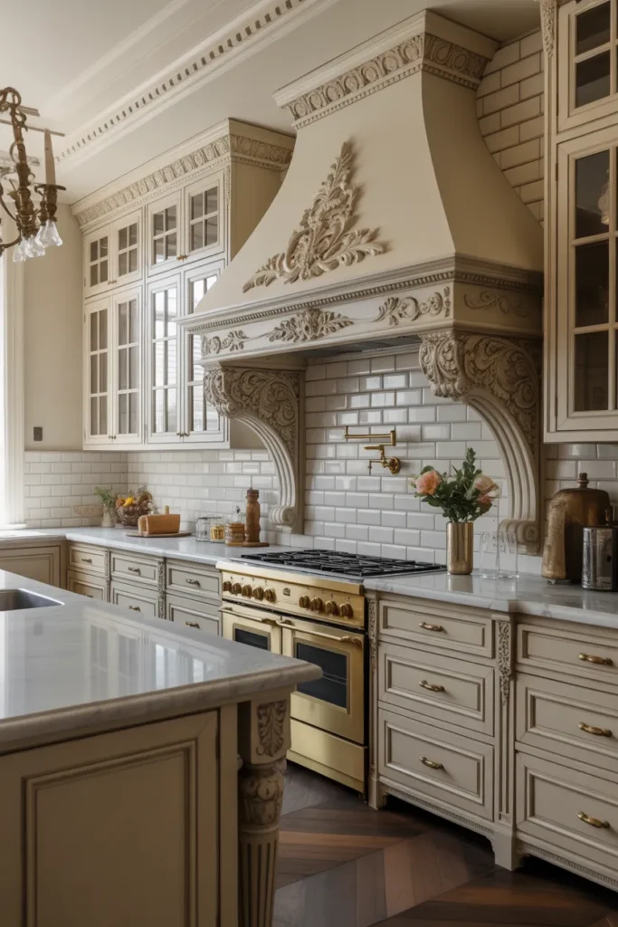 Victorian Kitchen with Statement Hood